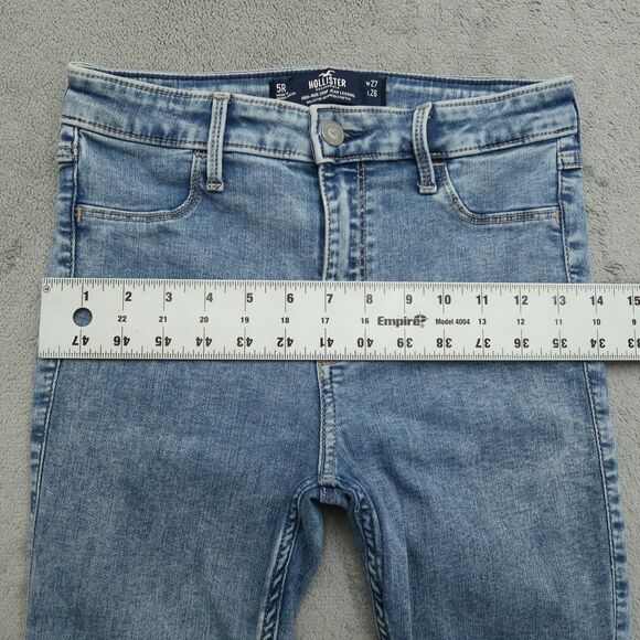 Hollister Jeans Junior's Size 5R High-Rise Crop Legging Denim Pants 25" Inseam - Picture 8 of 16